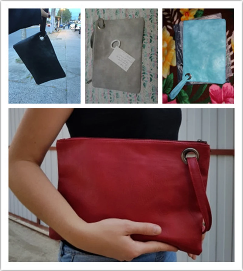 Fashion Envelope Bag for Women Solid PU Leather Fashion Envelope Bag for Women Solid PU Leather