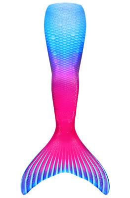Girls Mermaid Tail Swimsuit – Kids & Adult Cosplay Costume with Monofin