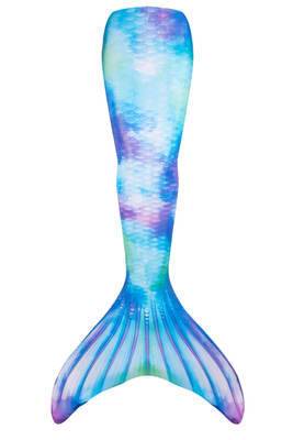 Girls Mermaid Tail Swimsuit – Kids & Adult Cosplay Costume with Monofin