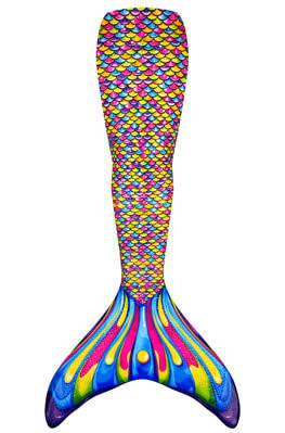 Girls Mermaid Tail Swimsuit – Kids & Adult Cosplay Costume with Monofin