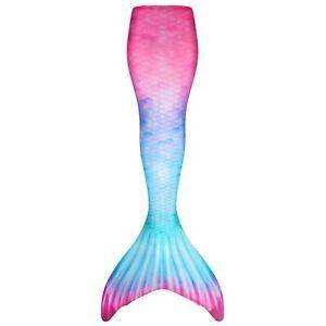 Girls Mermaid Tail Swimsuit – Kids & Adult Cosplay Costume with Monofin