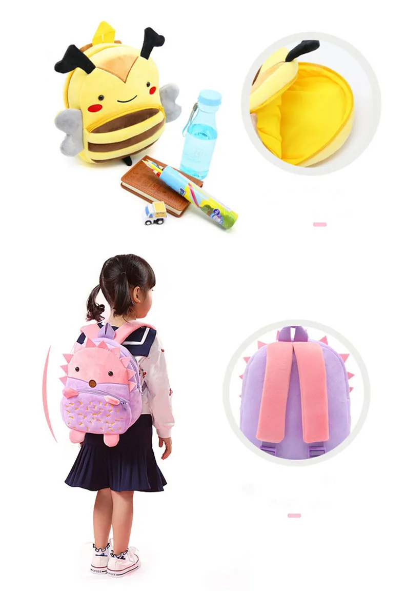 Kids 3D Animal Backpacks Toddler Schoolbag