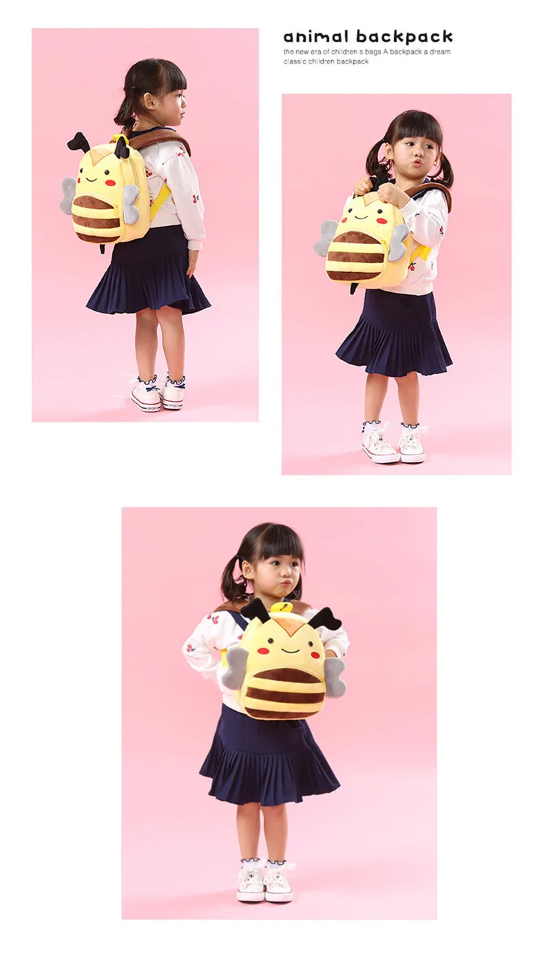 Kids 3D Animal Backpacks Toddler Schoolbag