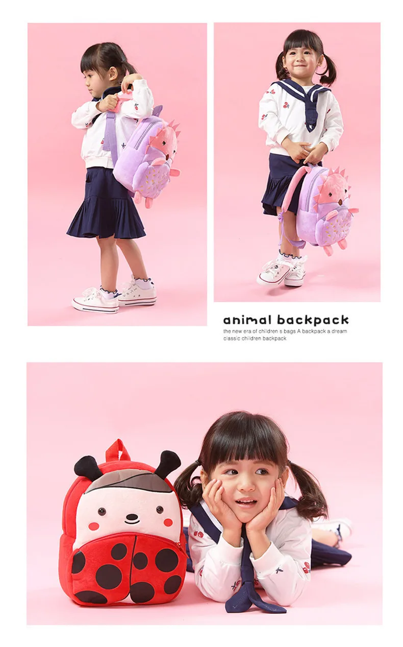 Kids 3D Animal Backpacks Toddler Schoolbag