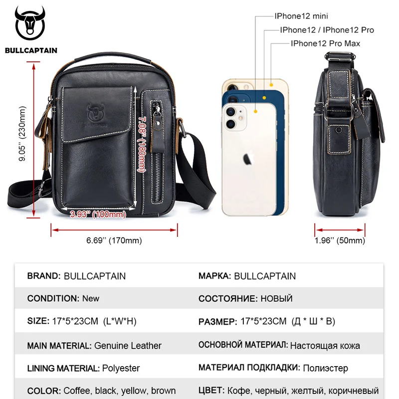 Men’s 100% Genuine Leather Messenger Bag — Classic Shoulder Bag for Work and Travel Branded Handbags Bags & Accessories Women’s Handbags Men's 100% Genuine Leather Messenger Bag — Classic Shoulder Bag for Work and Travel Branded Handbags Bags & Accessories Women's Handbags KDBazar