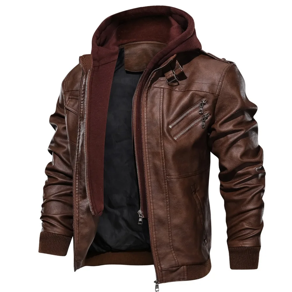 Men’s Hooded Brown Leather Jacket — Classic Biker Style up to 3XL Men’s Coats & Jackets Best Deals Women’s Jackets & Coats Men's Hooded Brown Leather Jacket — Classic Biker Style up to 3XL Men's Coats & Jackets Best Deals Women's Jackets & Coats KDBazar