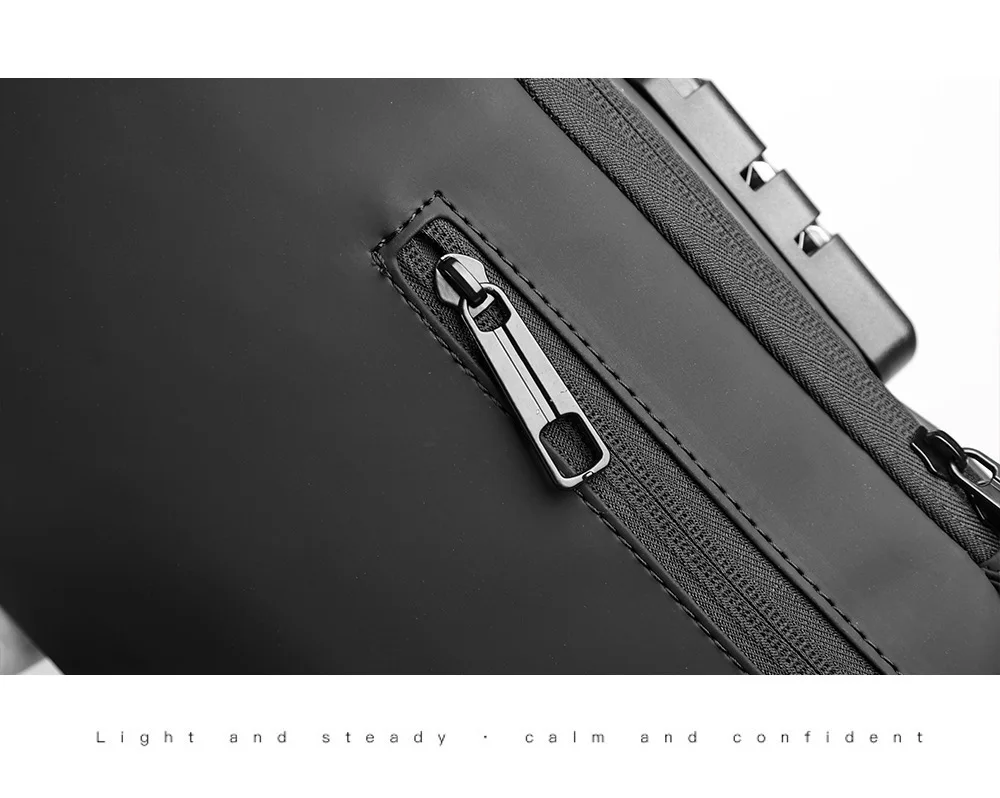 Men's Shoulder Sling Bag with USB Charging Port — Anti-Theft Travel Chest Bag Men's Shoulder Sling Bag with USB Charging Port — Anti-Theft Travel Chest Bag