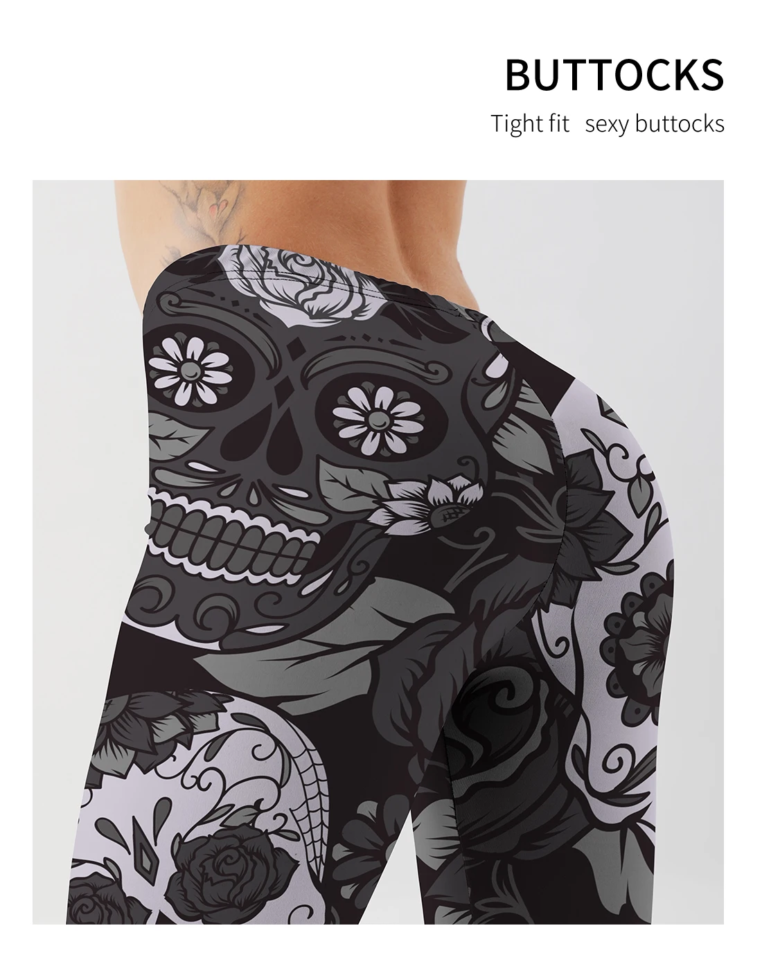 Printed Leggings Best Value Skull Leggings Plus Size S-2XL