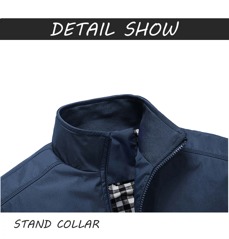 Stand Collar Jacket for Men New Casual Jackets Stand Collar Jacket for Men New Casual Jackets
