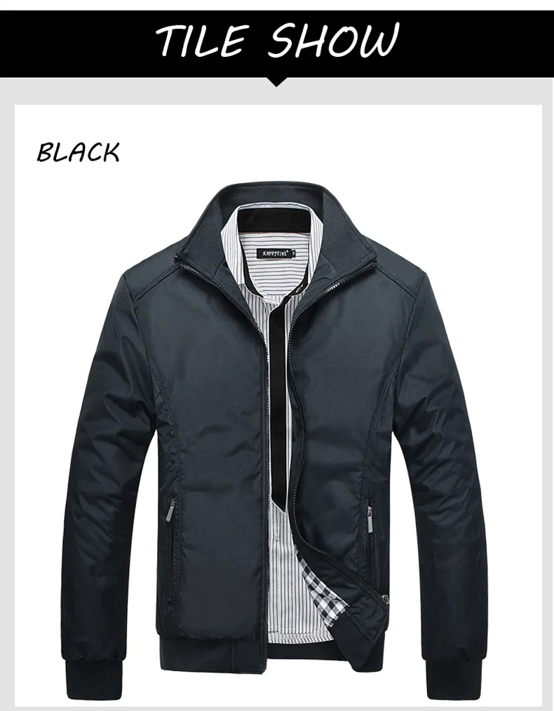 Stand Collar Jacket for Men New Casual Jackets Stand Collar Jacket for Men New Casual Jackets