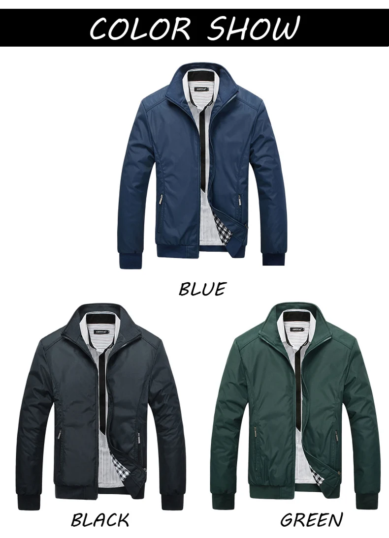 Stand Collar Jacket for Men New Casual Jackets Stand Collar Jacket for Men New Casual Jackets