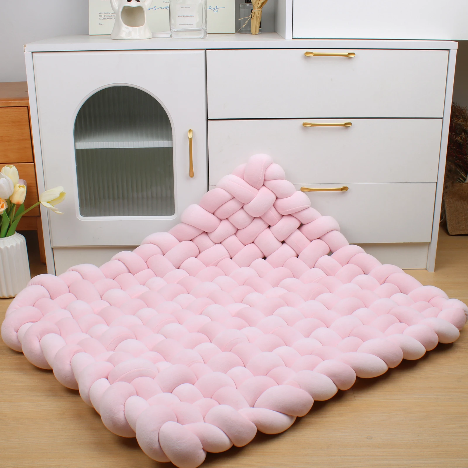The Best Knotted Crib Bumper For Your Baby 70X80CM Baby Bedding Baby Mother Care Crib Bumpers The Best Knotted Crib Bumper For Your Baby 70X80CM Baby Bedding Baby Mother Care Crib Bumpers KDBazar