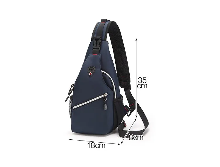Travel Backpack Men's Shoulder Sling Bag with USB Charging Port Travel Backpack Men's Shoulder Sling Bag with USB Charging Port