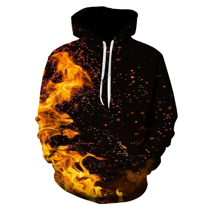 Unique 3D Printed Hoodies Canada Blue Flaming Unique 3D Printed Hoodies Canada Blue Flaming