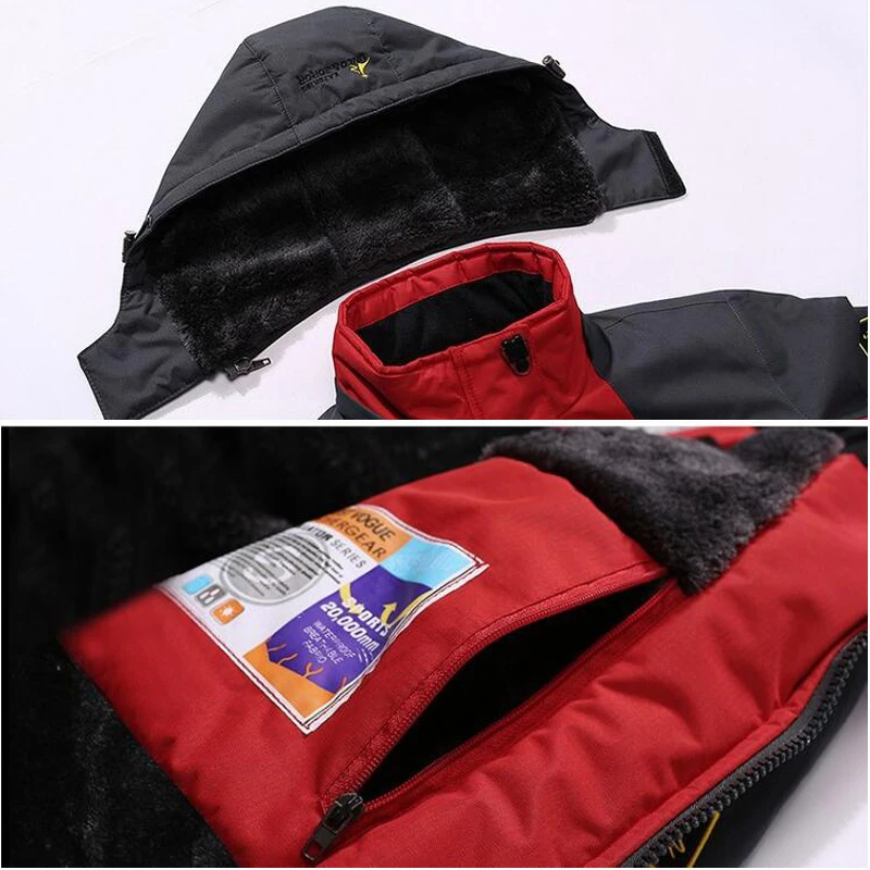 Winter parka men plus velvet warm windproof coats Winter parka men plus velvet warm windproof coats KDBazar