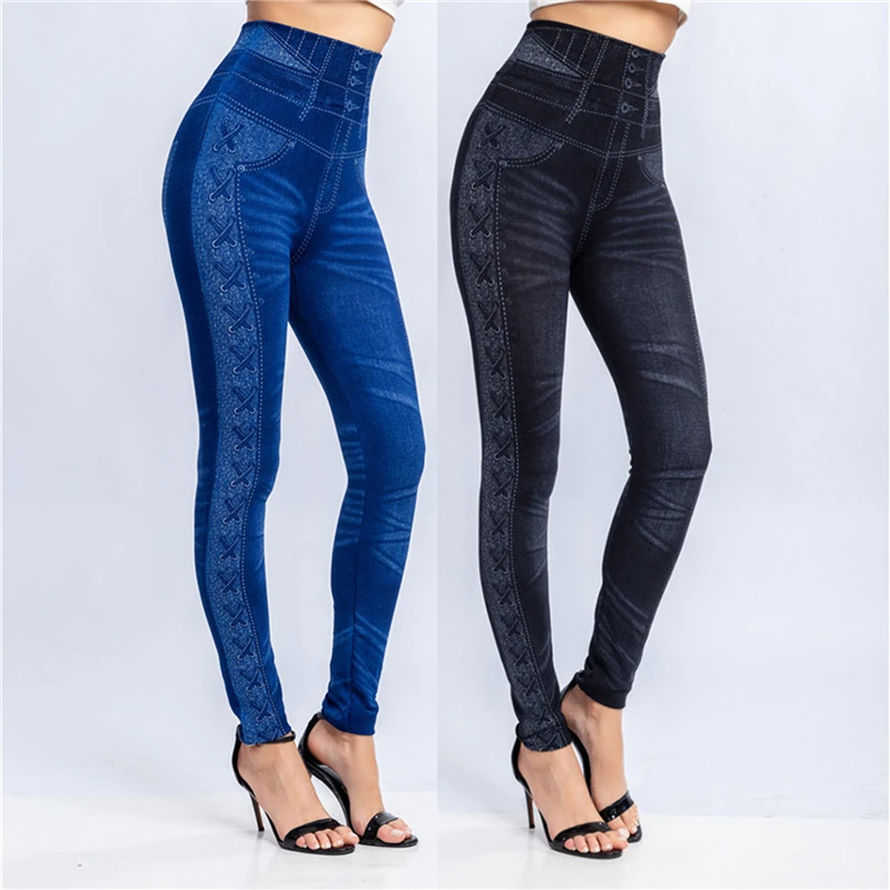 Women’s High Waist Denim Leggings with Pockets — Sizes M–3XL Clothing & Accessories Dresses & Skirts Jeans, Pants & Skirts Women’s Leggings Fashion Women's High Waist Denim Leggings with Pockets — Sizes M–3XL Clothing & Accessories Dresses & Skirts Jeans, Pants & Skirts Women's Leggings Fashion KDBazar