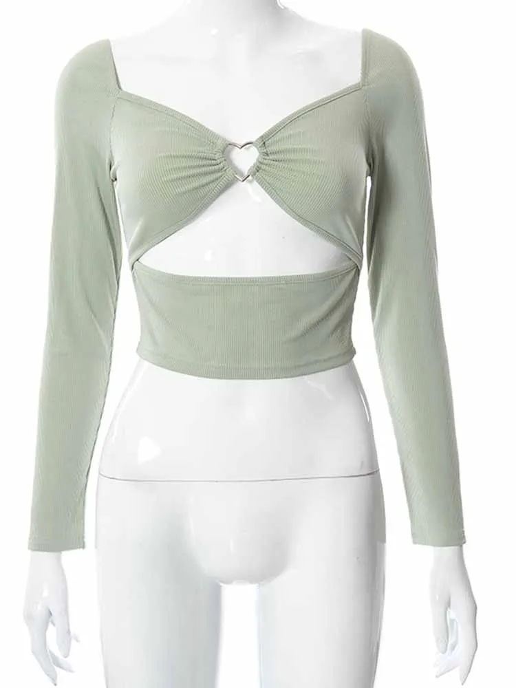 Women’s Hollow-Out V-Neck Crop Top – Long Sleeve Slim Ribbed Backless Tee Mobile Phones Accessories Electronics & Gadgets Mobile Phone Accessories Winter Clothing Women's Hollow-Out V-Neck Crop Top – Long Sleeve Slim Ribbed Backless Tee Mobile Phones Accessories Electronics & Gadgets Mobile Phone Accessories Winter Clothing KDBazar