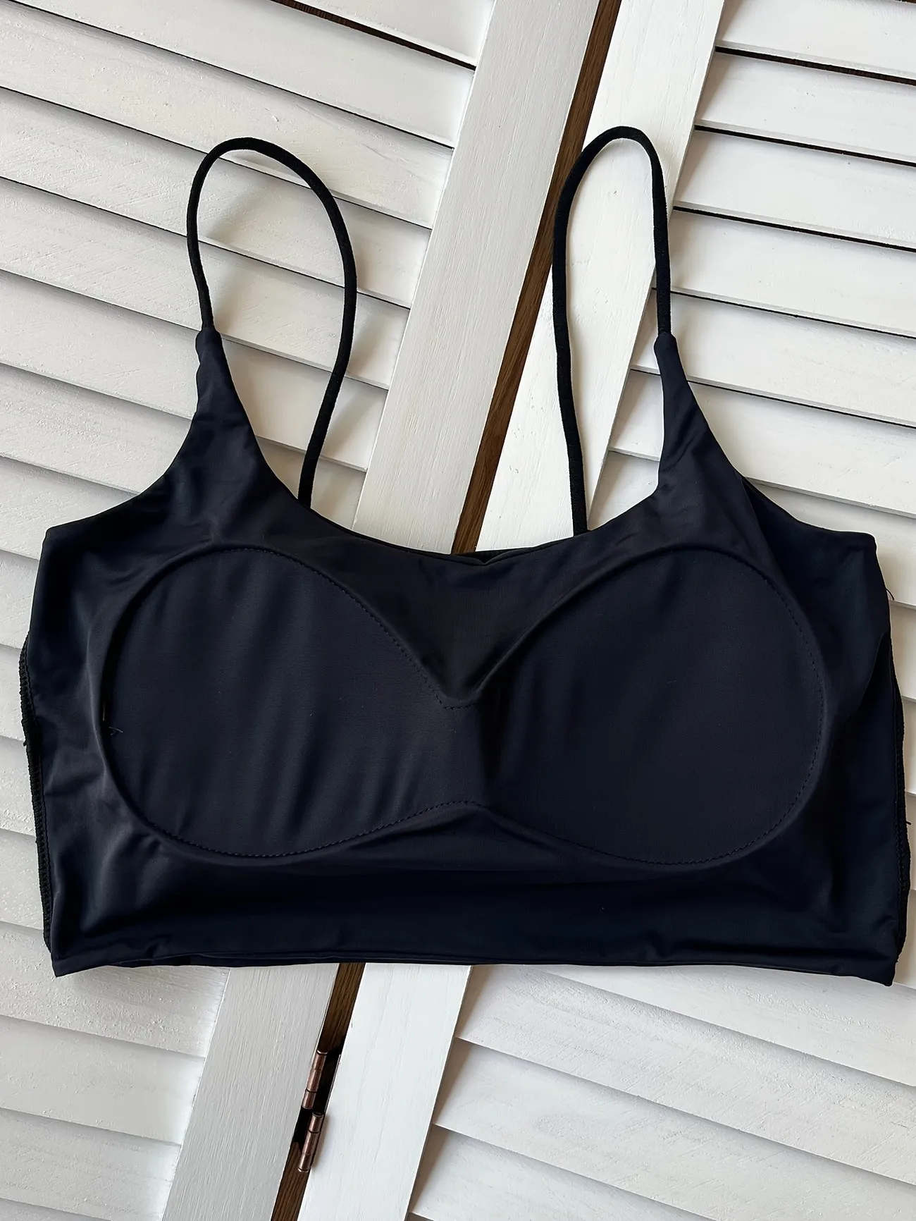 Built-in bra tank top - olive Built-in bra tank top in olive green, styled with jeans