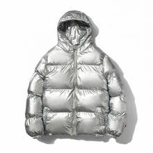 Leduntino shiny puffer jacket, front view