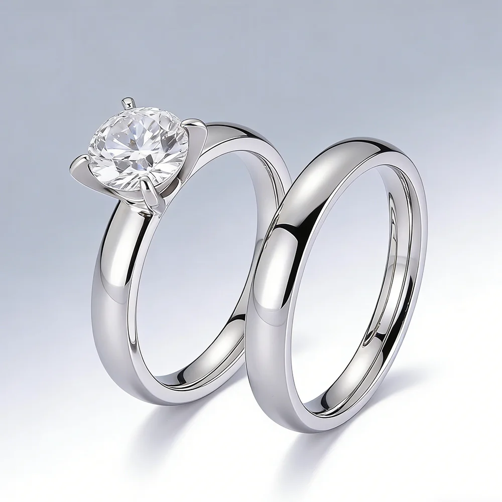Minimalist Women’s Wedding Rings with 4MM Cubic Zirconia Simple Elegant Female Finger Accessory Engagement Bands Jewelry Minimalist Women's Wedding Rings with 4MM Cubic Zirconia Simple Elegant Female Finger Accessory Engagement Bands Jewelry