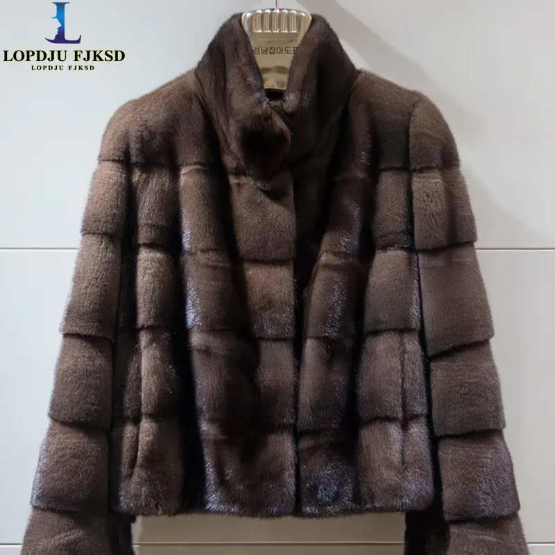 Faux Mink Fur Coats for Women,O-Neck Jackets,Covered Butto Overcoat,Female Clothes,Thicken Warm,Luxury,New ,Winter,2025 Faux Mink Fur Coats for Women,O-Neck Jackets,Covered Butto Overcoat,Female Clothes,Thicken Warm,Luxury,New ,Winter,2025
