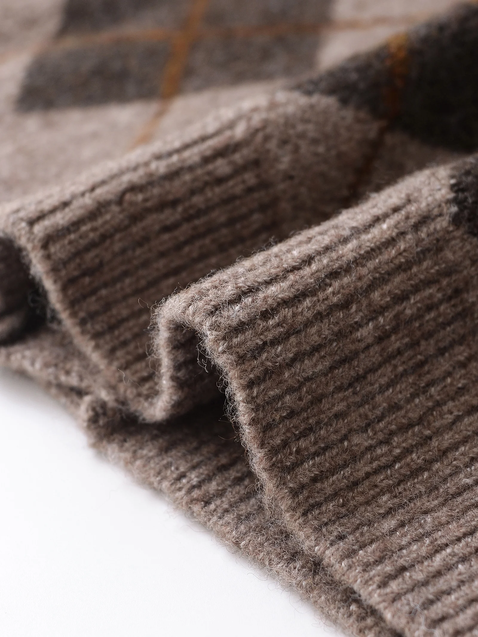 Women Knitted Cardigan Sweater for Women Autumn Winter Diamond Pattern Long Sleeved Single Breasted Female Knit Coat 2756124