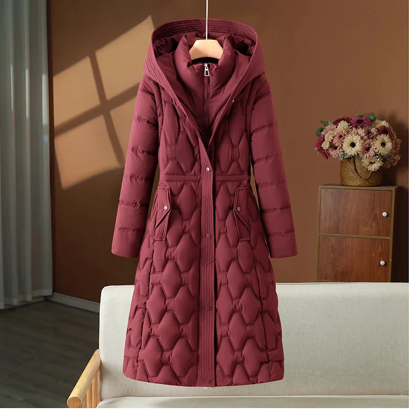 2025 Fashion Winter Long Parkas Women’s Down Cotton-padded Jacket Detachable-sleeve Coats Thicken Warm Overcoat Hooded Outerwear 2025 Fashion Winter Long Parkas Women's Down Cotton-padded Jacket Detachable-sleeve Coats Thicken Warm Overcoat Hooded Outerwear KDBazar