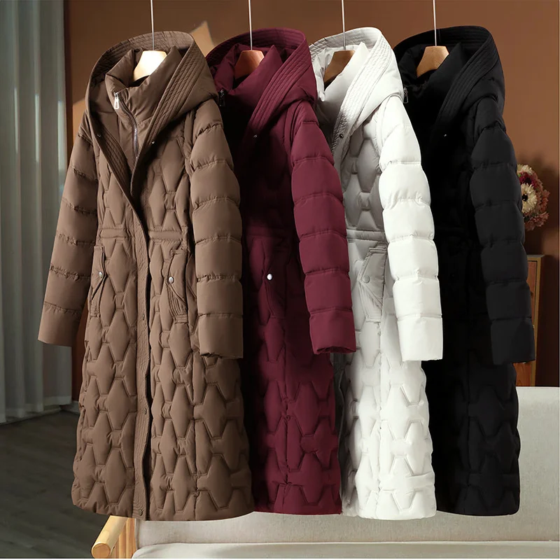 2025 Fashion Winter Long Parkas Women’s Down Cotton-padded Jacket Detachable-sleeve Coats Thicken Warm Overcoat Hooded Outerwear 2025 Fashion Winter Long Parkas Women's Down Cotton-padded Jacket Detachable-sleeve Coats Thicken Warm Overcoat Hooded Outerwear KDBazar