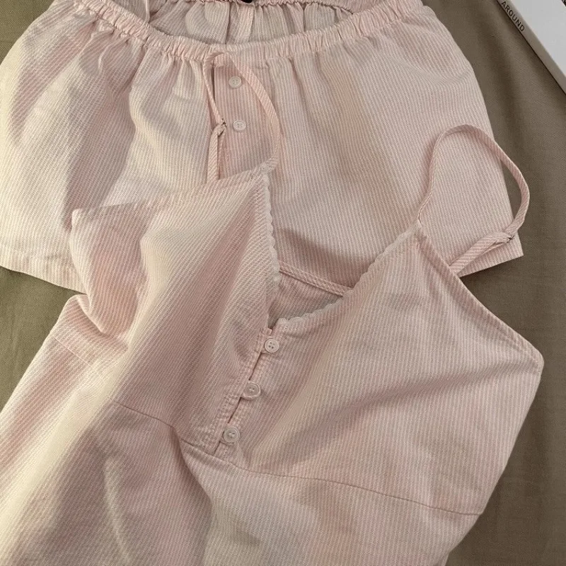 2025 New Cotton Sleepwear Women’s Summer Short Sleeved Shorts Cute Women’s Home Clothing Set Женская Пижама 2025 New Cotton Sleepwear Women's Summer Short Sleeved Shorts Cute Women's Home Clothing Set Женская Пижама KDBazar