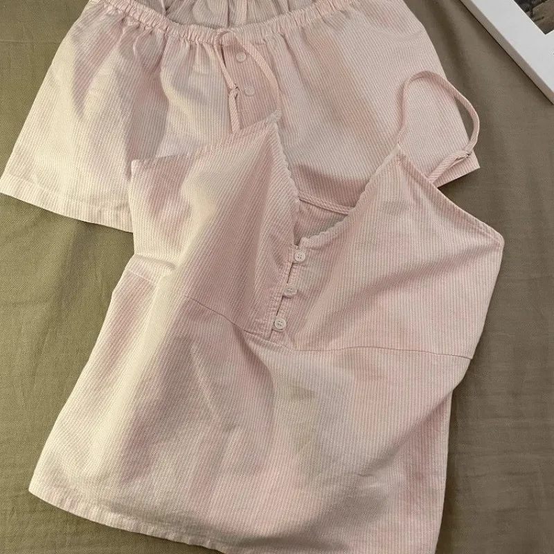 2025 New Cotton Sleepwear Women’s Summer Short Sleeved Shorts Cute Women’s Home Clothing Set Женская Пижама 2025 New Cotton Sleepwear Women's Summer Short Sleeved Shorts Cute Women's Home Clothing Set Женская Пижама KDBazar