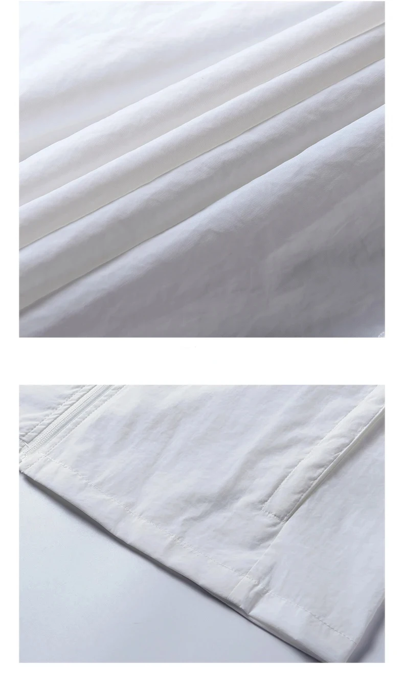 Leduntino summer windbreaker jacket, hood detail