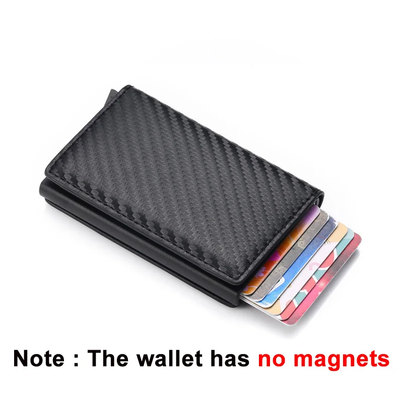 Anti Rfid Carbon Fiber ID Credit Card Holder Men Wallets Mini Automatic Pop up Bank Cardholder Case Minimalist Vallet Choice Anti Rfid Carbon Fiber ID Credit Card Holder Men Wallets Mini Automatic Pop up Bank Cardholder Case Minimalist Vallet Choice KDBazar