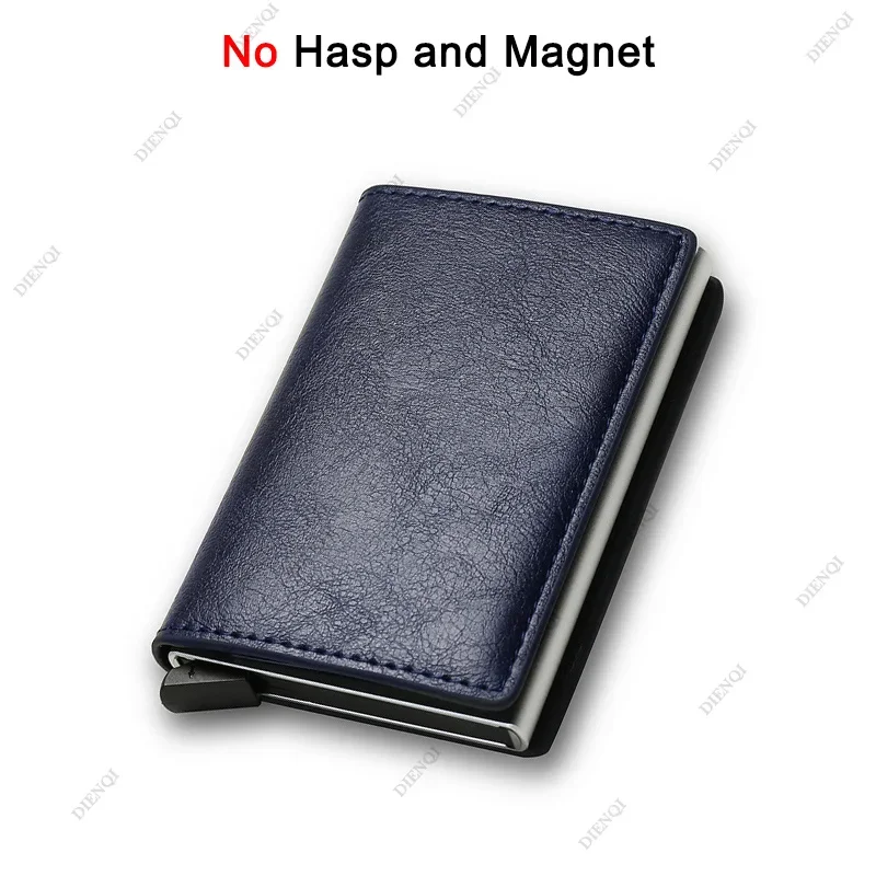 Anti Rfid Carbon Fiber ID Credit Card Holder Men Wallets Mini Automatic Pop up Bank Cardholder Case Minimalist Vallet Choice