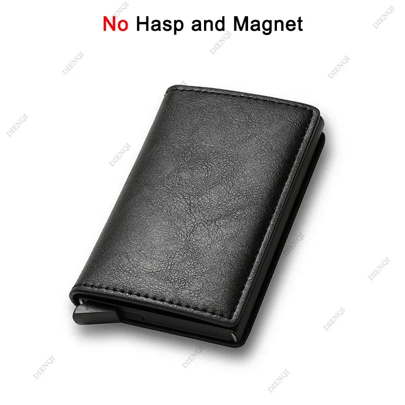 Anti Rfid Carbon Fiber ID Credit Card Holder Men Wallets Mini Automatic Pop up Bank Cardholder Case Minimalist Vallet Choice