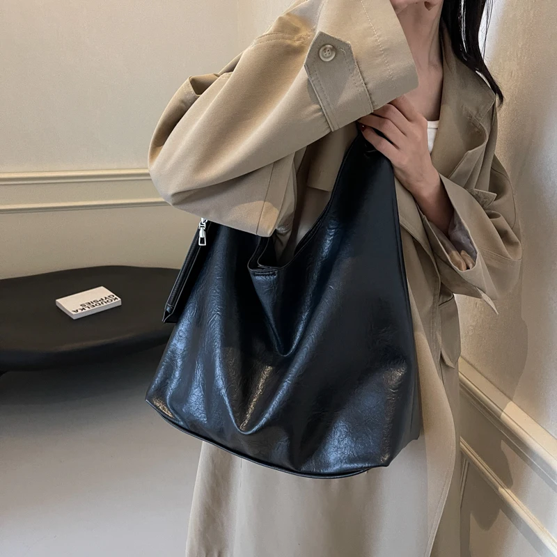 Burgundy 2-IN-1 Shoulder Tote Bags For Women Soft PU Leather Solid Color Large Capacity Shopping Hobo Bag With Coin Purse 2024 Burgundy 2-IN-1 Shoulder Tote Bags For Women Soft PU Leather Solid Color Large Capacity Shopping Hobo Bag With Coin Purse 2024 KDBazar