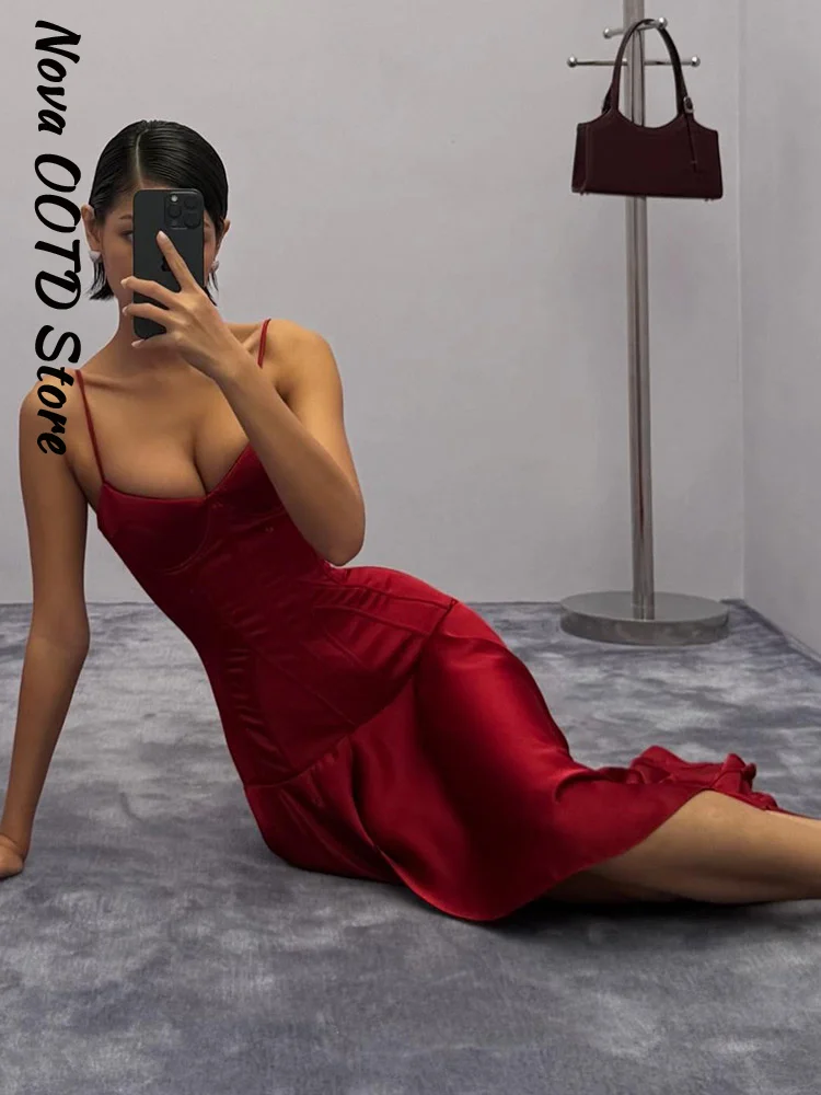 Burgundy Slit Waist Evening Dress – V-Neck Sleeveless Maxi Maxi Dresses Burgundy Slit Waist Evening Dress - V-Neck Sleeveless Maxi Maxi Dresses KDBazar