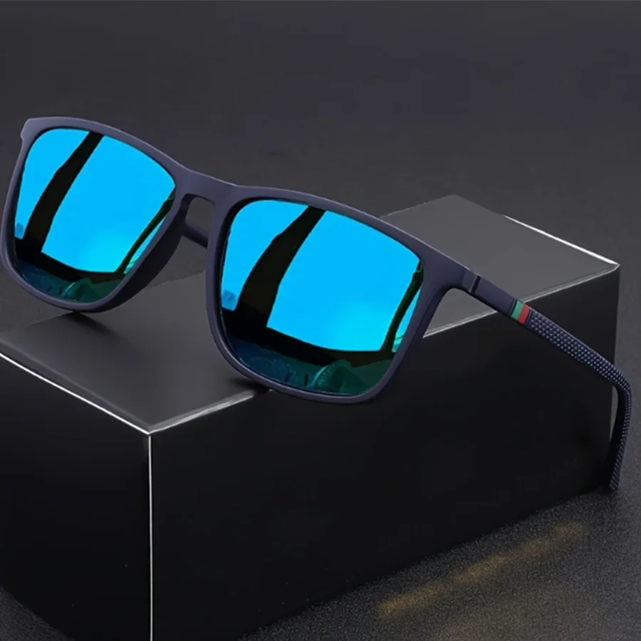 Classic Square Men’s Sunglasses Comfortable Lightweight Black Frame Glasses Ideal for Travel Photography Gifts Classic Square Men's Sunglasses Comfortable Lightweight Black Frame Glasses Ideal for Travel Photography Gifts KDBazar
