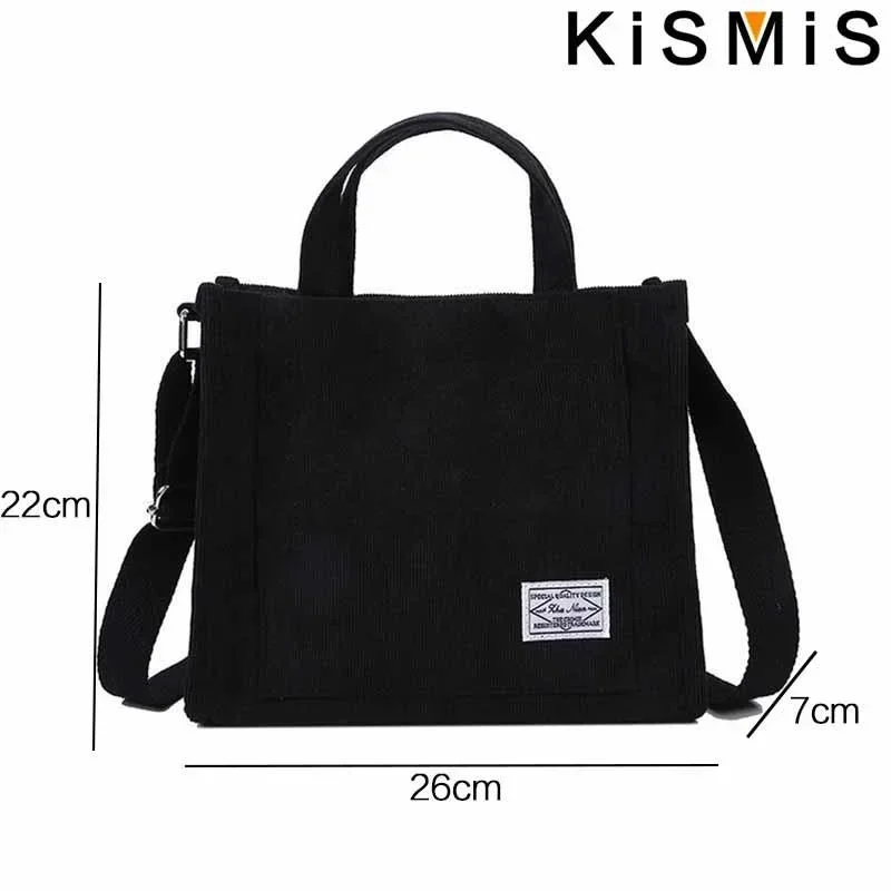 Fashionable Corduroy Shoulder Bag for Women Large Capacity Handbag Portable Small Square Crossbody Bag Trendy Style Fashionable Corduroy Shoulder Bag for Women Large Capacity Handbag Portable Small Square Crossbody Bag Trendy Style KDBazar