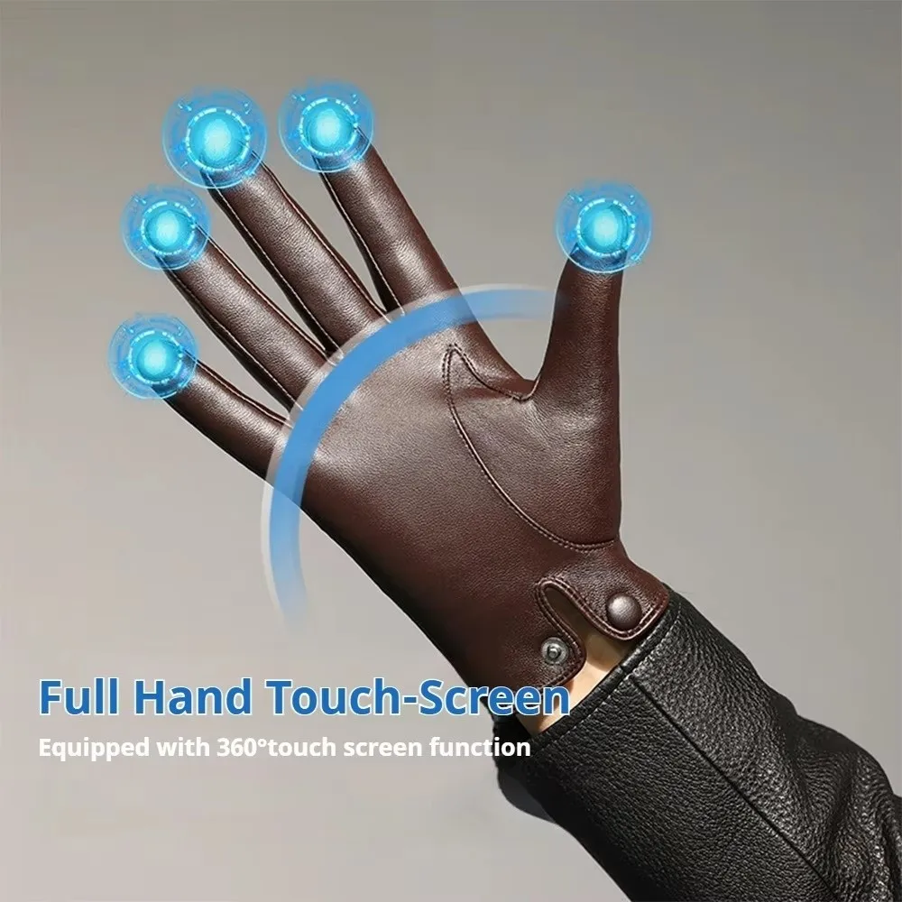 Genuine Leather Men’s Gloves Breathable Warm Insulation Sheepskin Leather Gloves Touchscreen Touchscreen Gloves for Men Gloves Men’s Sport Clothing Genuine Leather Men's Gloves Breathable Warm Insulation Sheepskin Leather Gloves Touchscreen Touchscreen Gloves for Men Gloves Men's Sport Clothing KDBazar