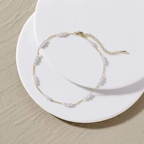 Gold/Silver Ankle Bracelets for Women,14K Gold Plated Tiny Pearl Beads Ayered Anklet Summer Foot Jewelry Anklet Jewelry Gold/Silver Ankle Bracelets for Women,14K Gold Plated Tiny Pearl Beads Ayered Anklet Summer Foot Jewelry Anklet Jewelry KDBazar