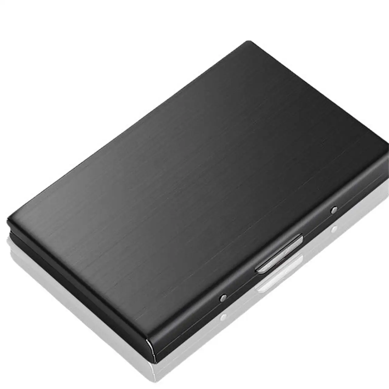 HOMEFISH RFID Blocking Stainless Steel Business Card Holder - Slim Metal ID Card Case with 6 Slots HOMEFISH RFID Blocking Stainless Steel Business Card Holder - Slim Metal ID Card Case with 6 Slots