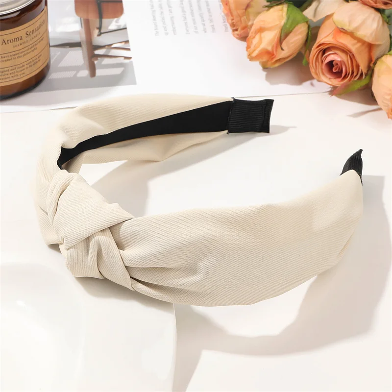 Knotted Twill Headband – Minimalist Solid Color Hair Hoop Caps Headbands Knotted Twill Headband – Minimalist Solid Color Hair Hoop Caps Headbands KDBazar