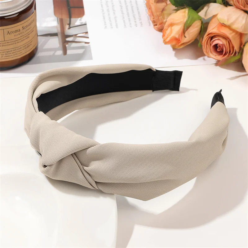 Knotted Twill Headband – Minimalist Solid Color Hair Hoop Caps Headbands Knotted Twill Headband – Minimalist Solid Color Hair Hoop Caps Headbands KDBazar