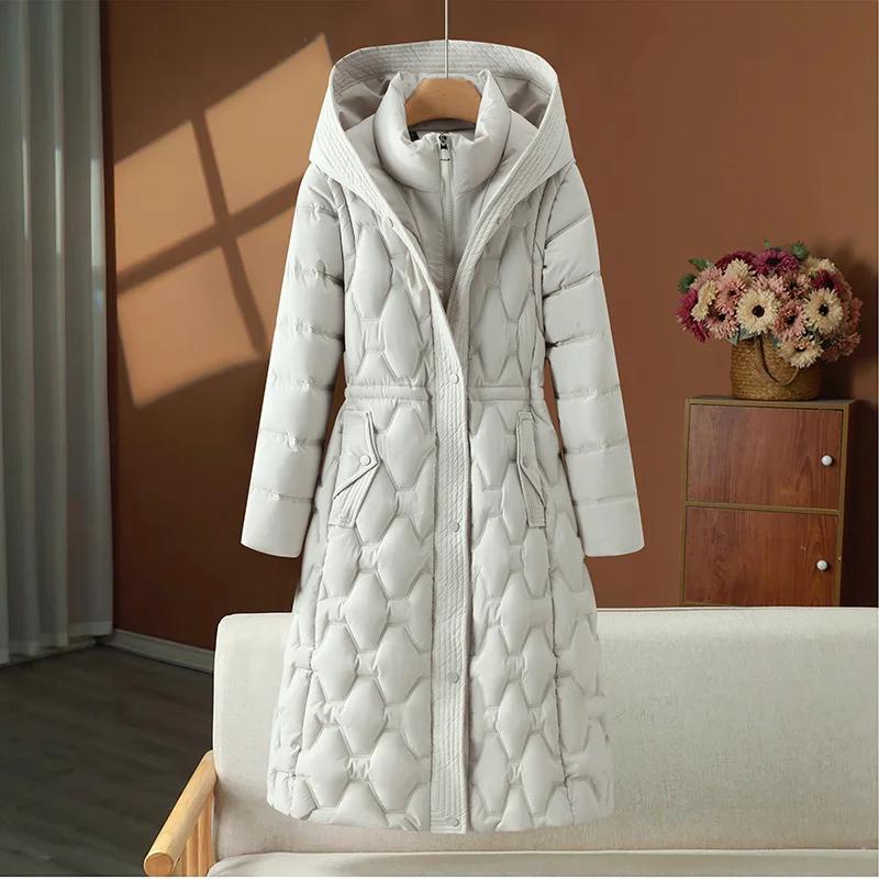 Long Quilted Down Parka – Hooded Winter Overcoat Down Jackets Long Quilted Down Parka – Hooded Winter Overcoat Down Jackets KDBazar