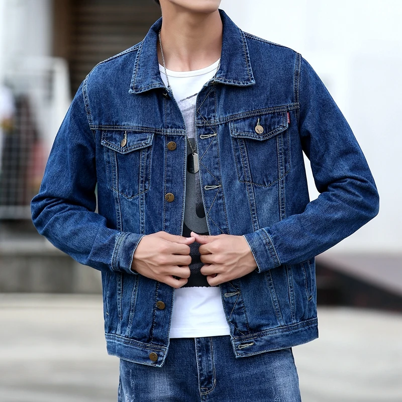 Men Blue Classic Denim Jackets Solid Jean Coats High Quality Male Cotton Denim Coats New Spring Outwear Casual Cowboy Jackets 5X Men Blue Classic Denim Jackets Solid Jean Coats High Quality Male Cotton Denim Coats New Spring Outwear Casual Cowboy Jackets 5X KDBazar