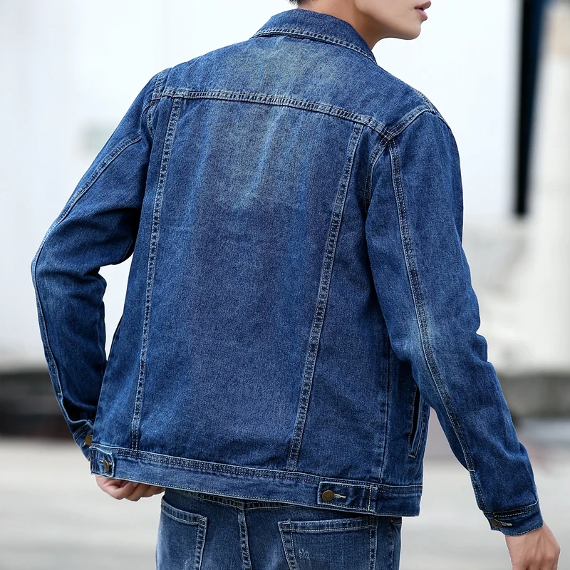 Men Blue Classic Denim Jackets Solid Jean Coats High Quality Male Cotton Denim Coats New Spring Outwear Casual Cowboy Jackets 5X Men Blue Classic Denim Jackets Solid Jean Coats High Quality Male Cotton Denim Coats New Spring Outwear Casual Cowboy Jackets 5X KDBazar