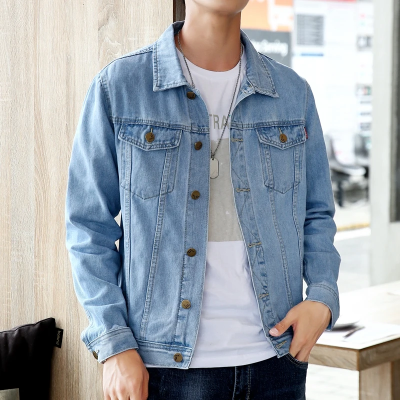 Men Blue Classic Denim Jackets Solid Jean Coats High Quality Male Cotton Denim Coats New Spring Outwear Casual Cowboy Jackets 5X Men Blue Classic Denim Jackets Solid Jean Coats High Quality Male Cotton Denim Coats New Spring Outwear Casual Cowboy Jackets 5X KDBazar
