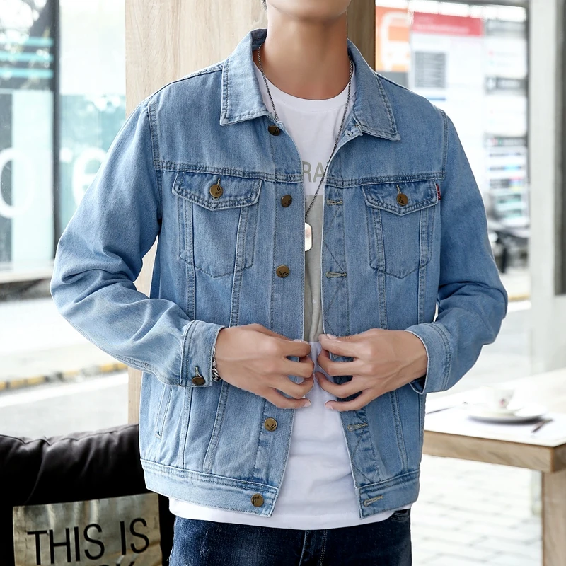 Men Blue Classic Denim Jackets Solid Jean Coats High Quality Male Cotton Denim Coats New Spring Outwear Casual Cowboy Jackets 5X Men Blue Classic Denim Jackets Solid Jean Coats High Quality Male Cotton Denim Coats New Spring Outwear Casual Cowboy Jackets 5X KDBazar