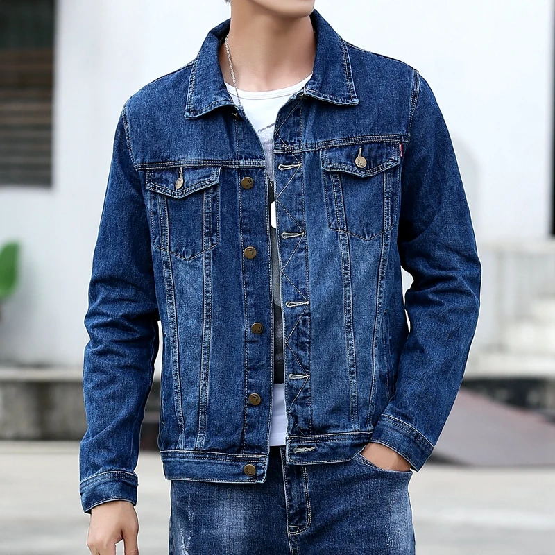 Men Blue Classic Denim Jackets Solid Jean Coats High Quality Male Cotton Denim Coats New Spring Outwear Casual Cowboy Jackets 5X Men Blue Classic Denim Jackets Solid Jean Coats High Quality Male Cotton Denim Coats New Spring Outwear Casual Cowboy Jackets 5X KDBazar