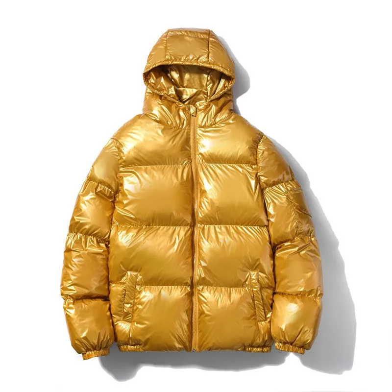 Men’s Hooded Cotton-Padded Clothes For Autumn And Winter, Fashionable Shiny Finish Casual Padded Jackets, Outdoor Men’s Cotton Men's Hooded Cotton-Padded Clothes For Autumn And Winter, Fashionable Shiny Finish Casual Padded Jackets, Outdoor Men's Cotton KDBazar